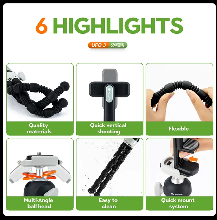 Fotopro UFO 3 Flexible Mini Tripod Indonesia