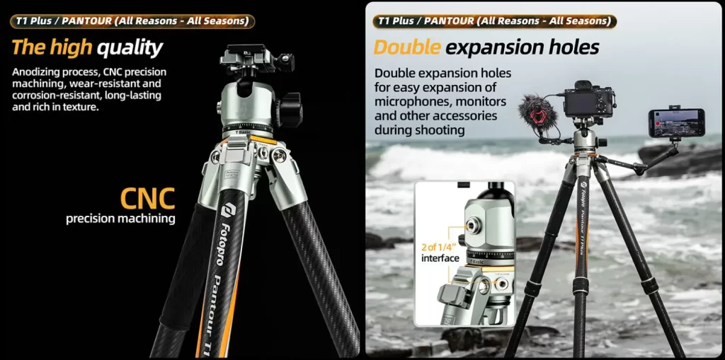Fotopro T1 Plus Pantour : Tripod Tangguh di Segala Iklim