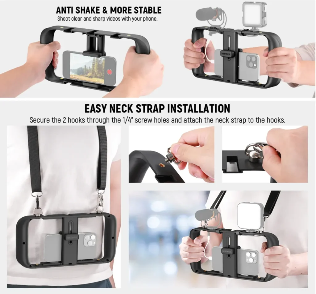 neewer handheld smartphone video cage A104